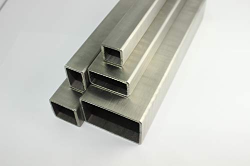 Edelstahl Vierkantrohr Rechteckrohr 50x30x2,0mm Länge=1000mm Geländer Quadratrohr V2A geschliffen Korn 240 Pfosten Edelstahl Vierkantrohr Rechteckrohr 50x30x2,0mm Länge=1000mm Geländer Quadratrohr V2A geschliffen Korn 240 Pfosten von Geakv