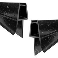 Witen&nock - 2er Set Schwarze Duschdichtungen Ersatzdichtung für Duschkabine Nischentür Gerade Glasstärke 8 mm 10 mm Länge 200 cm Witen&nock - 2er Set Schwarze Duschdichtungen Ersatzdichtung für Duschkabine Nischentür Gerade Glasstärke 8 mm 10 mm Länge 200 cm von WITEN&NOCK