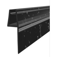 Witen&nock - Duschdichtung schwarz mit extra langer Dichtfahne Ersatzdichtung für Duschtür Gerade Glasstärke 8-10 mm Länge 100 cm von WITEN&NOCK