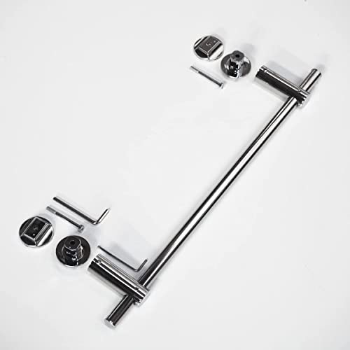WITEN&NOCK Handtuchstange gerade für Design-Badheizkörper Ovalrohren Handtuchhalter Heizungszubehör Länge 460 mm Chrom auswählbar von WITEN&NOCK