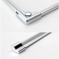 WITEN&NOCK Aluminium Schwallleiste Schwallprofil Duschdichtung Schwallschutzleisten Set Endstücke und Eckverbinder Dusche Duschwanne Duschkabine WITEN&NOCK Aluminium Schwallleiste Schwallprofil Duschdichtung Schwallschutzleisten Set Endstücke und Eckverbinder Dusche Duschwanne Duschkabine von WITEN&NOCK