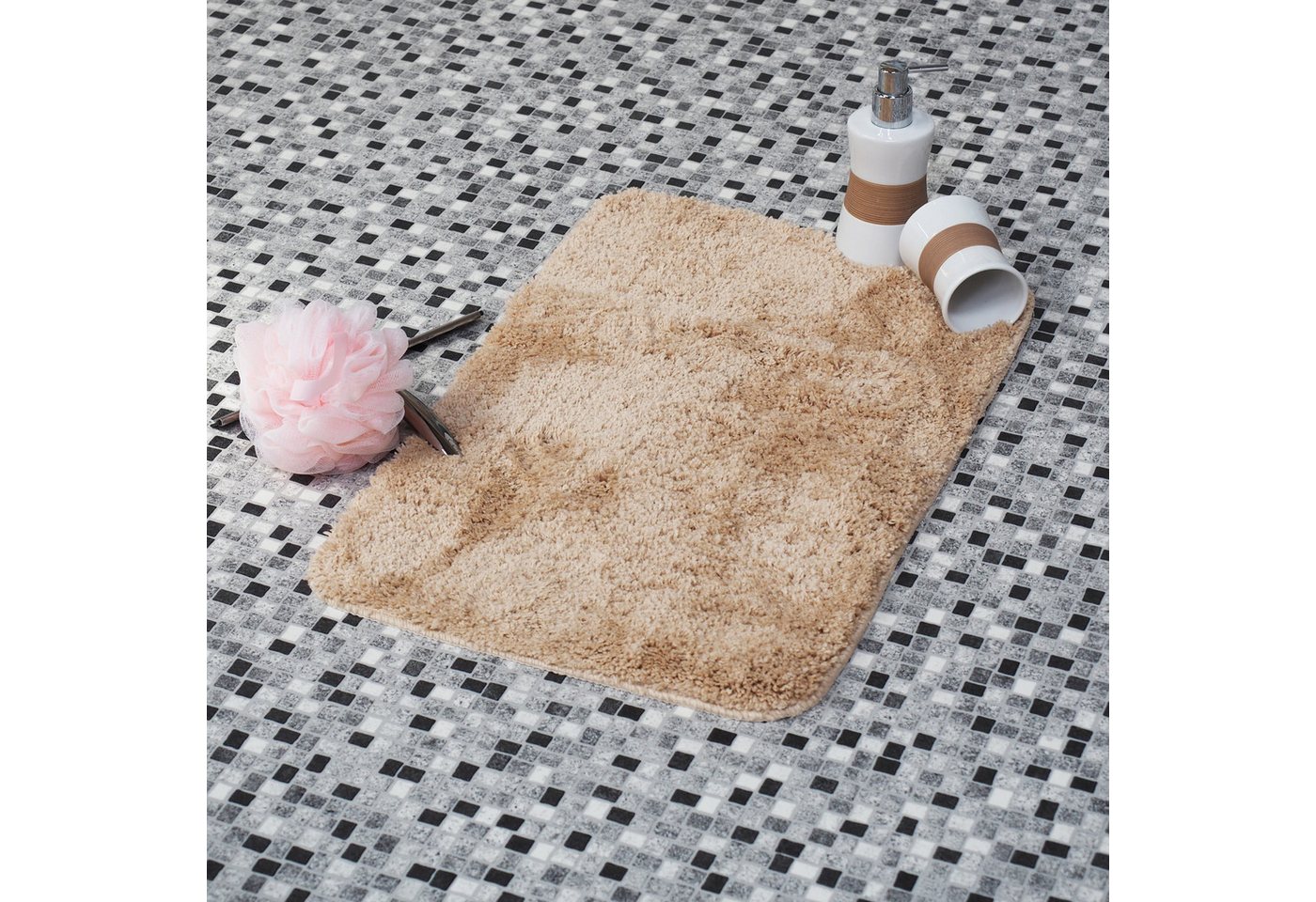 WITEN&NOCK Badematte Duschvorleger für Badezimmer Anti-Rutsch Waschbar Extra weich WITEN&NOCK Badematte Duschvorleger für Badezimmer Anti-Rutsch Waschbar Extra weich von WITEN&NOCK