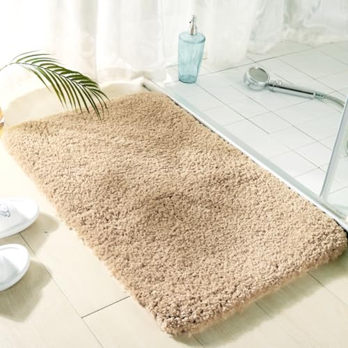 WITEN&NOCK Badteppich Badematte Badvorleger Duschvorleger für Badezimmer Anti-Rutsch Waschbar Extra weich aus Microfaser saugfähig 40x60 cm Camel WITEN&NOCK Badteppich Badematte Badvorleger Duschvorleger für Badezimmer Anti-Rutsch Waschbar Extra weich aus Microfaser saugfähig 40x60 cm Camel von WITEN&NOCK