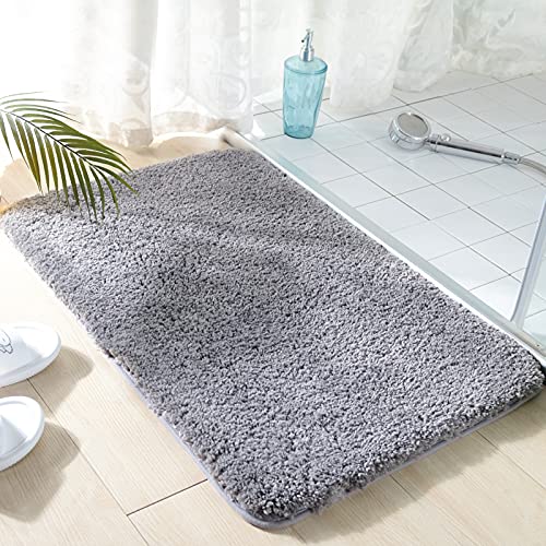 WITEN&NOCK Badteppich Badematte Badvorleger Duschvorleger für Badezimmer Anti-Rutsch Waschbar Extra weich aus Microfaser saugfähig 50x80 cm Grau WITEN&NOCK Badteppich Badematte Badvorleger Duschvorleger für Badezimmer Anti-Rutsch Waschbar Extra weich aus Microfaser saugfähig 50x80 cm Grau von WITEN&NOCK
