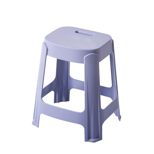 WITEN&NOCK Design Badhocker Duschhocker Sitzhocker Badezimme Dusche Wohnzimmer Stuhl aus Kunststoff, 25x30x47cm,Violett (RAL 4005) von WITEN&NOCK