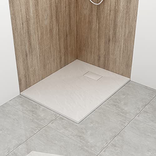 WITEN&NOCK SMC Duschwanne 100x80 cm Brausewanne weiß Steinoptik Antirutsch Duschtasse Höhe 3,2 cm Extraflach Brausetasse WITEN&NOCK SMC Duschwanne 100x80 cm Brausewanne weiß Steinoptik Antirutsch Duschtasse Höhe 3,2 cm Extraflach Brausetasse von WITEN&NOCK