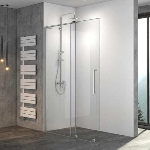 WITEN&NOCK Walk In Duschwand 100x195cm Duschtür Dusche Schiebetür Duschkabine aus 8mm ESG Klarglas mit Nano Beschichtung Duschabtrennung WITEN&NOCK Walk In Duschwand 100x195cm Duschtür Dusche Schiebetür Duschkabine aus 8mm ESG Klarglas mit Nano Beschichtung Duschabtrennung von WITEN&NOCK