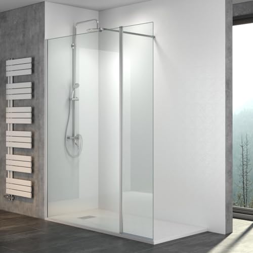 WITEN&NOCK Walk in Dusche 70x195cm Duschwand mit 40cm ergänzende Schwenktür als Spritzschutz 8 mm NANO Glas Duschtrennwand Duschkabine für Badzimmer WITEN&NOCK Walk in Dusche 70x195cm Duschwand mit 40cm ergänzende Schwenktür als Spritzschutz 8 mm NANO Glas Duschtrennwand Duschkabine für Badzimmer von WITEN&NOCK