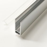 Witen&nock - Wandanschlussprofil U-Profil aus Aluminium für Walk-In-Duschen Glasstärke 8 mm Länge 195 cm von WITEN&NOCK