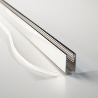 Witen&nock - Wandanschlussprofil aus Aluminium für Dusche Glaswand 6 - 8 mm verchromt Länge 195 cm von WITEN&NOCK