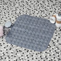 Witen&nock - Badematte Duschmatte Rutschfest Badewannenmatte für Badezimmer Dusche Anti-Rutsch 45 x 45 cm Grau von WITEN&NOCK