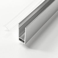 Witen&nock - Wandanschlussprofil U-Profil aus Aluminium für Walk-In-Duschen Glasstärke 10 mm Länge 200 cm von WITEN&NOCK