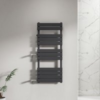 Witen&nock - sardora Design Badheizkörper 1200 x 500 mm Anthrazit Handtuchheizung Handtuchtrockner Seitenanschluss Nabenabstand 500 & 900 mm links von WITEN&NOCK