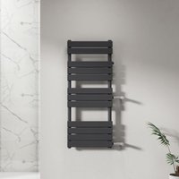 Witen&nock - sardora Design Badheizkörper 1200 x 500 mm Anthrazit Handtuchheizung Handtuchtrockner Seitenanschluss Nabenabstand 500 & 900 mm rechts von WITEN&NOCK