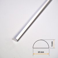 Dusche Acryldichtung Acrylstab Wasserabweiser Halbrundstab Schwallschutz 5 mm Länge 100 cm von WITEN&NOCK
