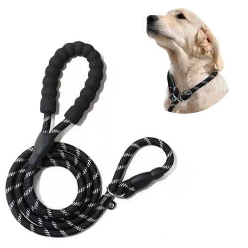 WITFAMILY Freihandleinen Hundeleine für Große Mittelgroße Hunde, Fahrradleine Schleppleine Umhängeleine Joggingleine Hunde mit Autositz Sicherheitsschnalle Zum Gehen Joggen Laufen Dog Leash（10-50kg） von WITFAMILY
