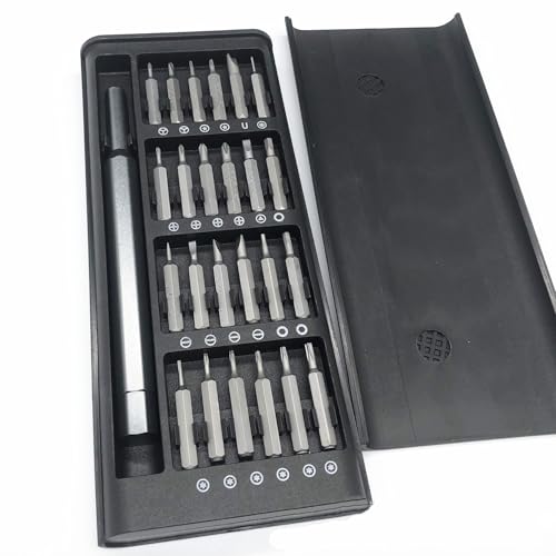WITFAMILY Präzisionsschraubendreher-Set 24 in 1 Kleines Schraubendreher-Set Magnetisches Reparaturwerkzeug-Set für Laptop, Phone, PC, MacBook, Tablet, Computer, PS5, PS4, Elektronik, Brillen, Uhren von WITFAMILY