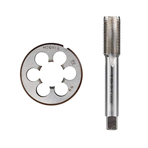 WITHOUT BRAND 2ST Left Hand Tap and Die Set M3-M20 HSS Metric Gewindebohrer for die Metallbearbeitung Plug-Tap Gewinde Die Gewindebohrer Bohrer (Größe : 2pcs M3x0.5) von WITHOUT BRAND