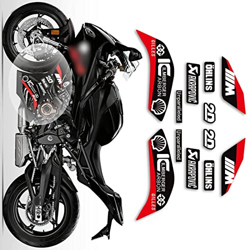 WITHWE Aufkleber Für BMW S1000RR 2019 2020 2021 2022 S1000rr Motorrad-Körperaufkleber, Reflektierender, Wasserdichter Aufkleber, Verkleidungszubehör (Color : D) von WITHWE