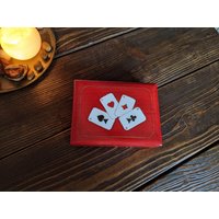Rote Holzbox Mit Spielkarten, Box 2 Fächern, Geschenk, Geburtstagsgeschenk, Spielebox Rote Holzbox Mit Spielkarten, Box 2 Fächern, Geschenk, Geburtstagsgeschenk, Spielebox von WITHwoodenLOVE