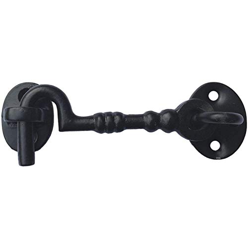 Türriegel, traditionell, Gusseisen, 100 mm, Schwarz von WITPOCE