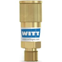 [NEUWERTIG] B-Ware Witt Schlauchkupplung Verbinder Sauerstoff G 1/4 Zoll Rh Ags Körper Sk 100 1 von WITT