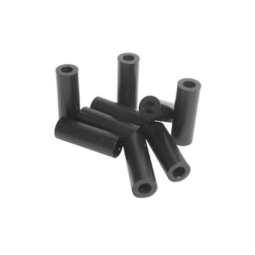 WITTKOWARE 100 Stück Kunststoff-Distanzhülsen (Abstandshalter), Innen-Ø 3,6mm/Außen-Ø 7mm, Länge 8mm von WITTKOWARE
