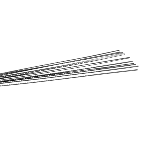 WITTKOWARE 12 Stück Laubsägeblätter für Holz oder Kunststoff, erstklassige Qualität, Länge 130mm, Größe 3 (mittel) von WITTKOWARE