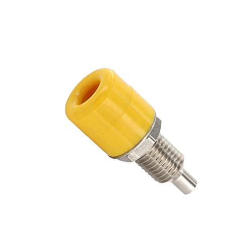 WITTKOWARE 4mm Bananen-Einbaubuchse, 16A, Einbau-Ø 6mm, isoliert/unisoliert einbaubar, Farbe gelb WITTKOWARE 4mm Bananen-Einbaubuchse, 16A, Einbau-Ø 6mm, isoliert/unisoliert einbaubar, Farbe gelb von WITTKOWARE