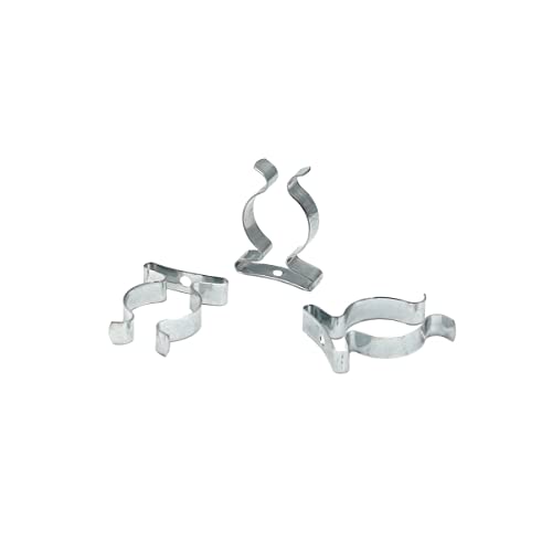 WITTKOWARE Tool Clips, Federklemmen aus Federstahl, verzinkt, geschlossen, Ø 25-27mm, 10 Stück von WITTKOWARE