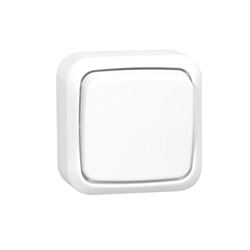 WITTKOWARE Aufputz Elektro Wechselschalter (Universalschalter) für trockene Räume, 10A/250V~, reinweiß von WITTKOWARE