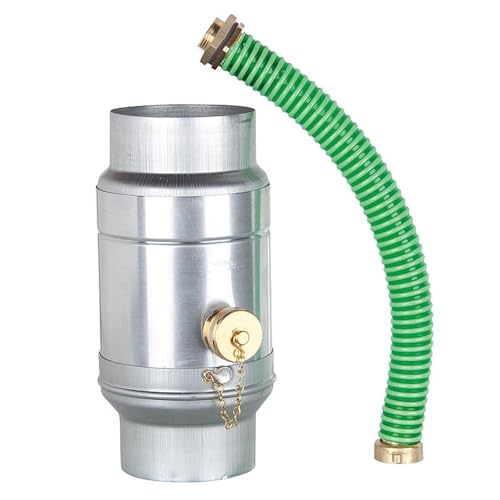 WITTKOWARE Regenwassersammler für Regenrinnen-Fallrohr, mit Schlauchanschluss-Set, DN76 (Rohr-Innendurchmesser 76 mm) von WITTKOWARE