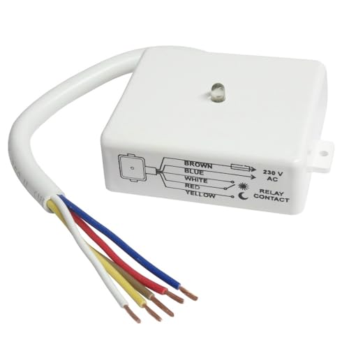 WITTKOWARE 230V~ Dämmerungsschalter-Modul mit Wechsler-Schaltkontakt (3A/230V~) von WITTKOWARE