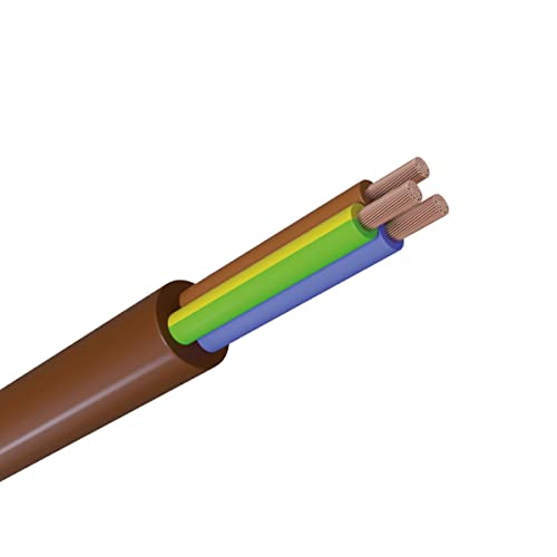 WITTKOWARE H03VV-F 3x0,75mm² PVC Schlauchleitung (Elektroleitung), Mantelfarbe braun, Kabellänge 50m WITTKOWARE H03VV-F 3x0,75mm² PVC Schlauchleitung (Elektroleitung), Mantelfarbe braun, Kabellänge 50m von WITTKOWARE