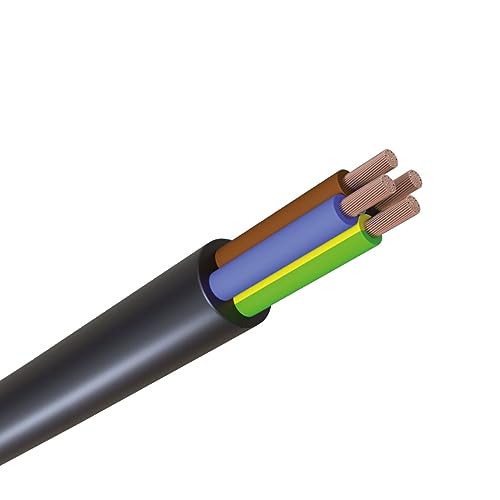 WITTKOWARE H03VV-F PVC Schlauchleitung/Netzkabel, schwarz, 4G0,75mm², 50m von WITTKOWARE