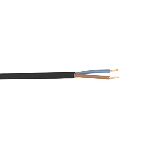 WITTKOWARE H03VVH2-F PVC Flachleitung, schwarz, 2x0,75mm², 100m von WITTKOWARE