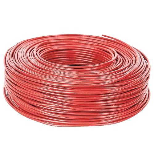 WITTKOWARE H05V-U Schaltdraht (Elektro-Installationsdraht), starr, 0,75mm², 100m, Farbe rot von WITTKOWARE