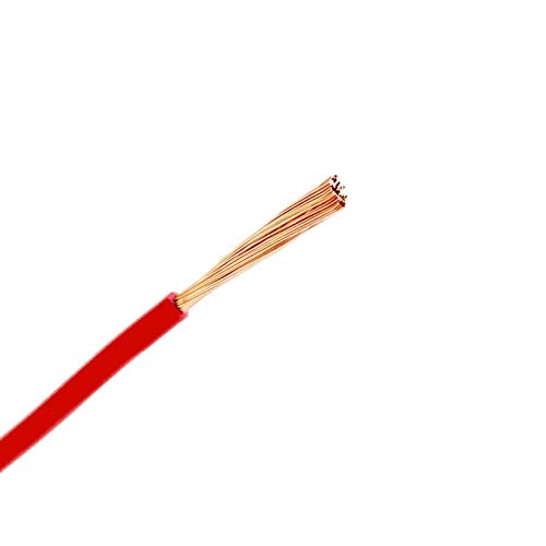 WITTKOWARE 1,5mm² H07V-K PVC Einzeladerleitung, Kabel feindrähtig (flexibel), Länge 10m, Farbe rot von WITTKOWARE