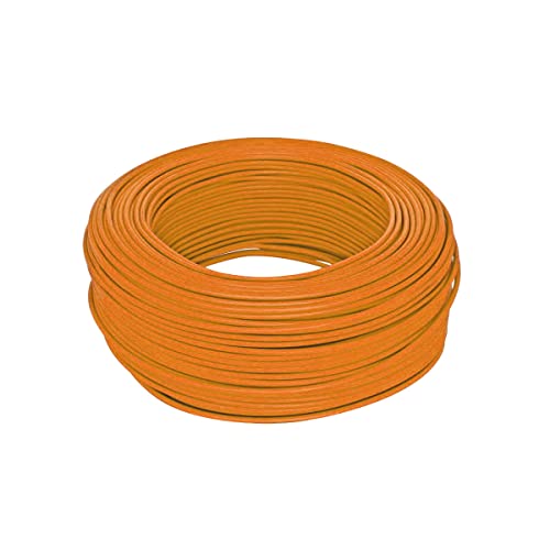 WITTKOWARE 1,5mm² H07V-K PVC Einzeladerleitung, Kabel feindrähtig (flexibel), Länge 100m, Farbe orange von WITTKOWARE