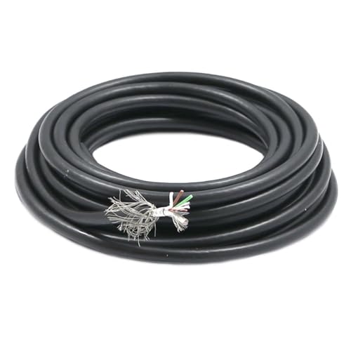 WITTKOWARE LIYCY(ST) Elektronik-Steuerleitung, doppelt geschirmt, 2x0,09 mit eigener Abschirmung + 3x0,14mm², schwarz, Kabellänge 5m von WITTKOWARE