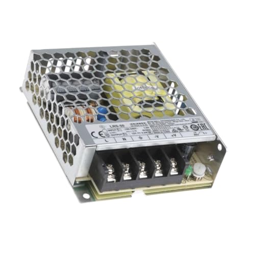 WITTKOWARE LRS-50-24 Industrie-Schaltnetzteil mit Schraubklemmen, Metallgehäuse geschlossen, 24V/DC (21,6~28,8V mit Poti einstellbar), max. 2,2A (52,8W) von WITTKOWARE