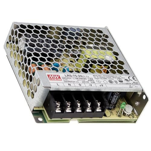 WITTKOWARE LRS-75-24 Industrie-Schaltnetzteil mit Schraubklemmen, Metallgehäuse geschlossen, 24V/DC (21,6~28,8V mit Poti einstellbar), max. 3,2A (76,8W) WITTKOWARE LRS-75-24 Industrie-Schaltnetzteil mit Schraubklemmen, Metallgehäuse geschlossen, 24V/DC (21,6~28,8V mit Poti einstellbar), max. 3,2A (76,8W) von WITTKOWARE