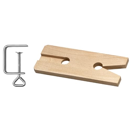 WITTKOWARE Laubsägetisch aus Holz (170x65mm) mit Metall-Tischzwinge von WITTKOWARE