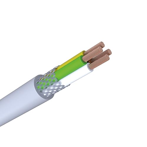 WITTKOWARE LiYCY 4x0,25mm² Elektronik-Steuerleitung mit Geflecht Abschirmung, Kupfer, Mantelfarbe grau, Meterware von WITTKOWARE