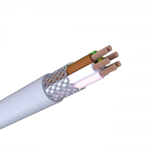 WITTKOWARE LiYCY 6x0,25mm² Elektronik-Steuerleitung mit Geflecht Abschirmung, Kupfer, Mantelfarbe grau, Meterware von WITTKOWARE