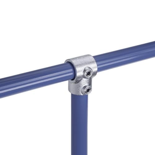 WITTKOWARE Rohrverbinder aus verzinktem Temperguss, für Rohr-Außendurchmesser 42,4mm (1¼"), Formteil: T-Stück mit Durchgang von WITTKOWARE