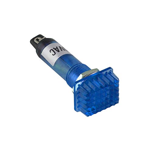 WITTKOWARE Signallampe, 16x13mm, Einbau-Ø 10mm, Neon, 230V, blau von WITTKOWARE