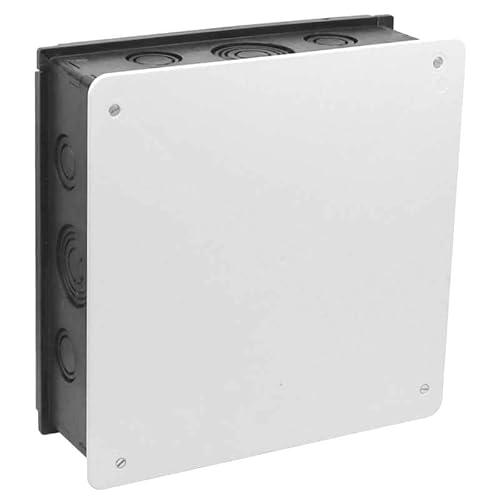 WITTKOWARE Unterputz Elektro Abzweigkasten, Verteilerkasten mit Deckel und Schrauben, 200x200 mm von WITTKOWARE