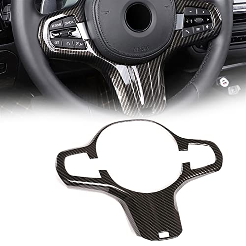 WITTSY Carbon-Faser-Optik-Auto-Lenkrad-Abdeckungs-Rahmen-Verkleidung Für B&M&W 5er G30 X3 G01 X4 G02 2018 2019 Zubehör von WITTSY