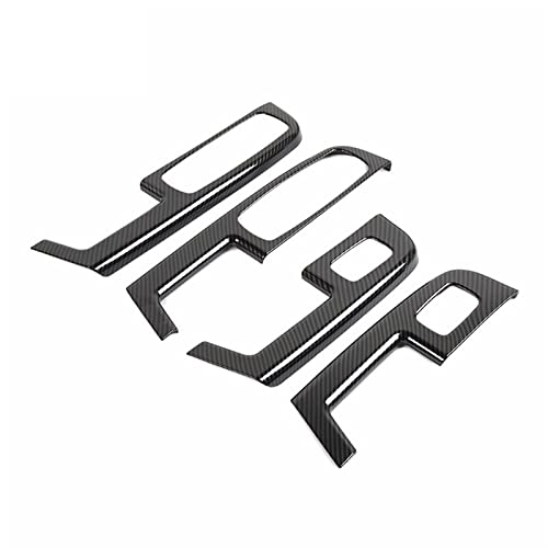WITTSY Auto Fensterheber Steuerschalter Panel Trim Abdeckung Für Dodge Für Nitro 2007 2008 2009 2010 2011 2012 Innenausstattung Zubehör (Color : Carbon Black) von WITTSY